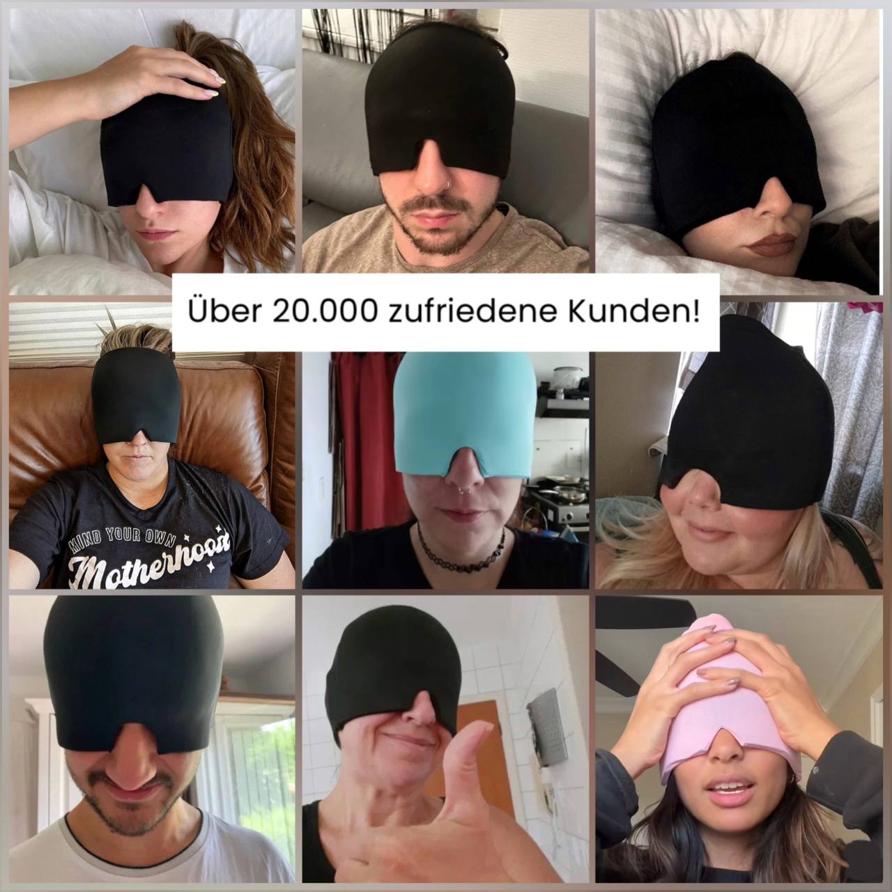 Anti-Migräne-Haube Komfort +